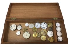 A box containing two pocket watches by Mathey-tissot and Favre-Leuba, together with approx.