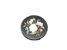 A pietra dura brooch