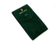 A vintage Rolex watch pouch serial number 50006036.