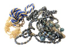 A quantity of costume necklaces