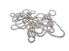 A vintage silver ball chain