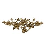 A good quality antique 15ct gold and pearl brooch