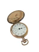 A vintage lady's gold plated fob watch