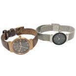 Two lady's Skagen wristwatches,