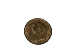 An extremely fine 1900 penny with original toning.