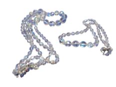 Two costume crystal necklaces