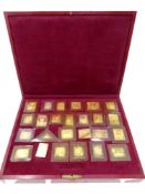 An Empire Collection sterling silver stamp set in presentation case