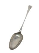 A Georgian silver basting spoon by Langlands & Robertson of Newcastle, length 30 cm.