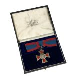 An Associate of the Royal Red Cross medal, second class, boxed in a RRC 1st Class Garrards case.