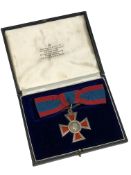 An Associate of the Royal Red Cross medal, second class, boxed in a RRC 1st Class Garrards case.