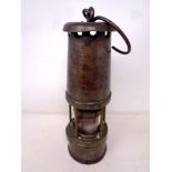 A Wolf safety miner's lamp no 7