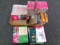 A box of a quantity of Ordnance Survey Michelin and Marco Polo maps of the UK and Europe