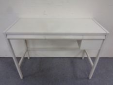 A 20th century Swedish Bodeford three drawer dressing table,