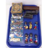 A tray of Triang rolling stock, Robertson band figures,
