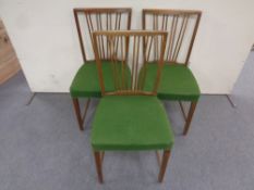 Six 20th century Scandinavian dining chairs