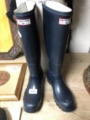 A pair of Hunter Wellington boots, UK size 4,