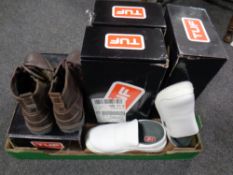 A pair of work boots size 42,