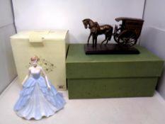 Two Ringtons limited edition figures - Evening Elegance and Your Tea Madam,