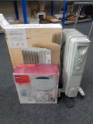 Two oil filled radiators, one boxed,