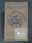 A vintage Player's Navy Cut cardboard crate