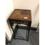 A Chinese hardwood occasional table