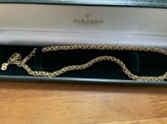 A vintage Christian Dior rope necklace