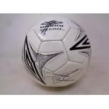 A signed Newcastle United 2004/05 football with many signatures including Alan Shearer,