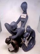An Austin sculpture of a mother with child by Kathy Clein,