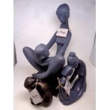 An Austin sculpture of a mother with child by Kathy Clein,