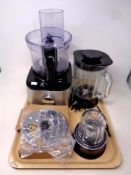 A Kenwood food mixer and accessories