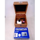 A BDH Chemicals Ltd Barium Sulphate soil testing kit in plywood box,