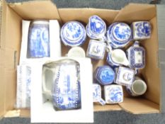 A box of a large quantity of Ringtons ceramics to include cathedral jug and vase,