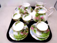 Nineteen pieces of Royal Albert The Old Mill bone tea china CONDITION REPORT: The