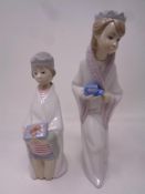 Two Lladro children : Nativity