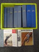 A crate of ten The Rifleman and Guns Review folders containing 1960's,