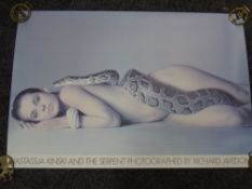 Richard Avedon 20th century vintage poster of Nastassja Kinski and the Serpent.