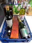 A crate of alcohol to include Nicholas Feuillette champagne, Matexa,