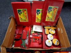 A box containing five vintage boxed Meccano sets to include number 1 and accessory outfit, 3A, 4A,