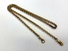 A 9ct gold necklace, length 45cm CONDITION REPORT: 6.