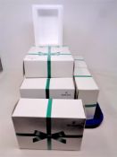 Ten Rolex display boxes with internal polystyrene box, both bearing Rolex branding.