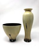 Two Caithness glass vases