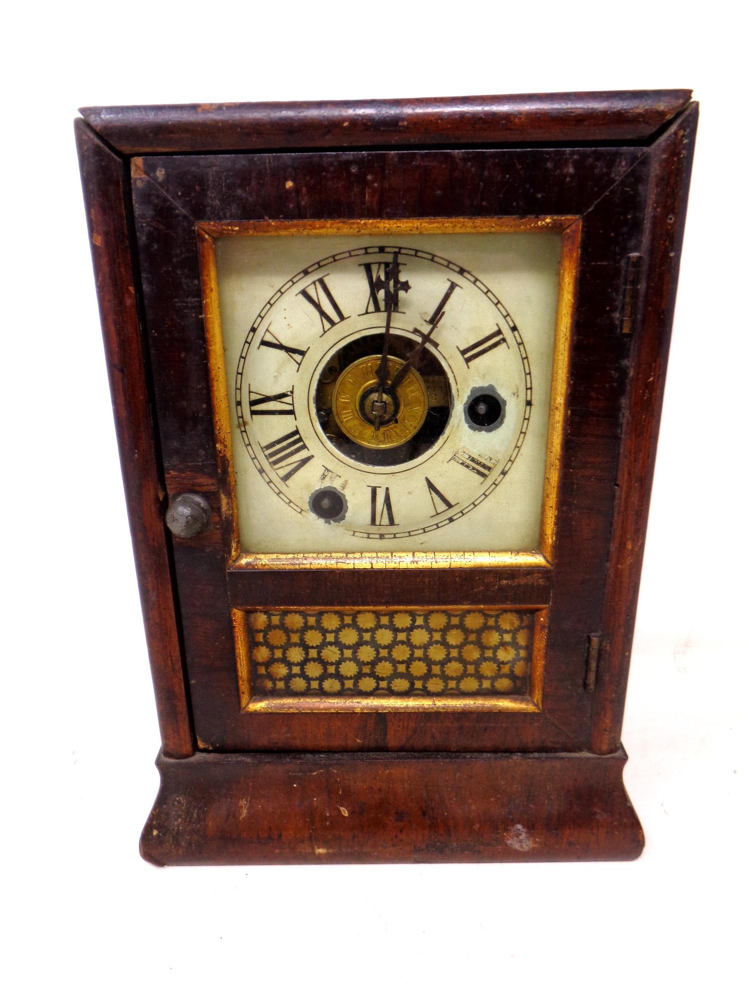 A 19th century American mantel clock by Seth Thomas