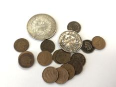 A small group of antique and later coins including Victorian rupee 1840,