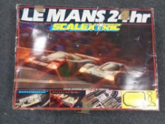 A boxed Le Mans 24HR Scalextric set