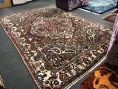 A Heriz carpet, Iranian Azerbaijan, 374 cm x 270 cm.