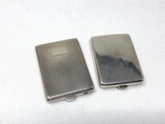 Two silver match cases CONDITION REPORT: 69.4g gross.