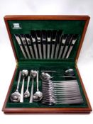 A canteen of Viners Studio stainless steel cutlery