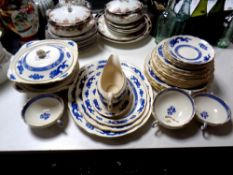 Thirty-three pieces of Royal Cauldon dragon patterned dinner ware