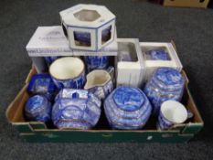 A box containing a quantity of boxed and unboxed Ringtons ceramics to include Landmarks, vase,