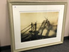 After Jan Radwanski : The Tyne Bridge in its Glory, photographic print, 74 cm x 54 cm,